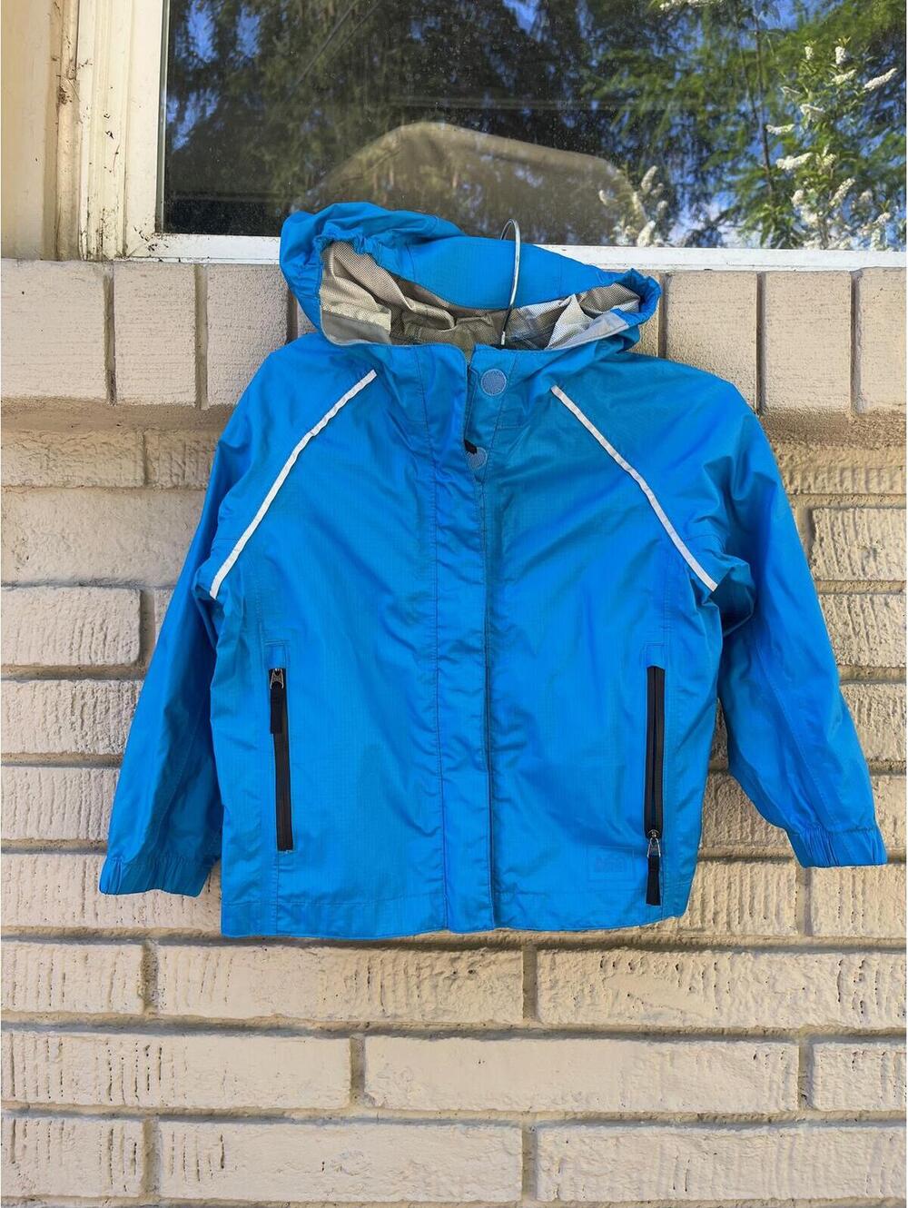 REI Rainwall Rain Jacket Toddler 3T Kids Hood Waterproof Lightweight Camp - Flaw